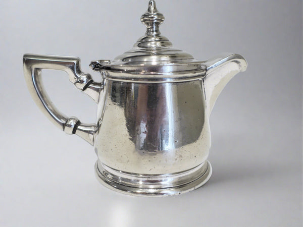 Hotel Edison Silver Soldered Pitcher Teapot New York Cecilware