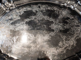 Vintage Silver Plate Oval Serving Tray Chantilly By Gorham