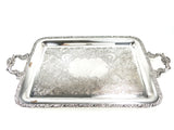 Vintage Silver Plate Serving Tray New Beverly Manor Wilcox IS 1382
