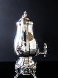 Vintage Silver Plate Samovar Coffee Urn With Burner Tea Warmer Hot Water Dispenser