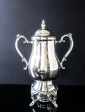 Vintage Silver Plate Samovar Coffee Urn With Burner Tea Warmer Hot Water Dispenser