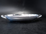 Large US Navy Silver Soldered Serving Dish Circa 1942 WWII Hotel Military RR Silver