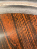 Vintage Silver Plate And Formica Round Serving Tray BarTray Trays