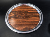 Vintage Silver Plate And Formica Round Serving Tray BarTray Trays
