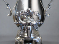 Vintage Silver Plate Samovar Coffee Urn With Burner Tea Warmer Hot Water Dispenser Tea Sets