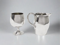 Vintage Oak Brook Polo Club Silverplate Creamer And Aperitif/ Shot Glass serving pitcher