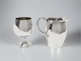 Vintage Oak Brook Polo Club Silverplate Creamer And Aperitif/ Shot Glass serving pitcher
