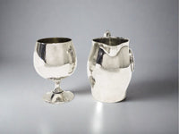 Vintage Oak Brook Polo Club Silverplate Creamer And Aperitif/ Shot Glass serving pitcher