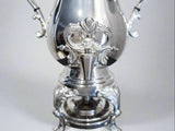 Vintage Silver Plate Coffee Urn Samovar With Burner 25 Cup Capacity Tea and Coffee Sets