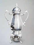 Vintage Silver Plate Coffee Urn Samovar With Burner 25 Cup Capacity Tea and Coffee Sets