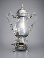 Vintage Silver Plate Samovar Coffee Urn With Burner Tea Warmer Hot Water Dispenser Tea Sets