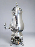 Vintage Silver Plate Samovar Coffee Urn With Burner Tea Warmer Hot Water Dispenser Tea Sets