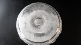 Large Burmese Thai Silver Offering Bowl Repousse Zodiac 1860