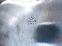 Silver Plate Serving Tray Rose Point By Wallace 1201F Serving Trays