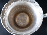 Vintage Silver Plate Ice Bucket Champagne Chiller Grapes Rim