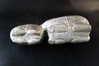 Antique Pair Cambodian Silver Betel Box Khmer Elephants