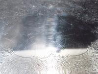 Large Silver Plate Serving Tray Reed And Barton El Greco Trays