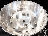 XL Silver Plate Punch Bowl Set Beverage Chiller With 12 Cups Silver And Silverplate