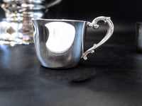 XL Silver Plate Punch Bowl Set Beverage Chiller With 12 Cups Silver And Silverplate