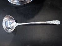 XL Silver Plate Punch Bowl Set Beverage Chiller With 12 Cups Silver And Silverplate