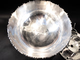 XL Silver Plate Punch Bowl Set Beverage Chiller With 12 Cups Silver And Silverplate
