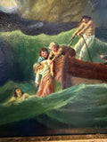 Gold Framed Oil Painting The Shipwreck Antique Style Hand Painted