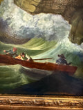 Gold Framed Oil Painting The Shipwreck Antique Style Hand Painted