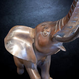 Large Brass Elephant Statue Doorstop 15" X 19"