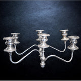Vintage Silver Plate Pair Candelabra Convertible Candle Holders