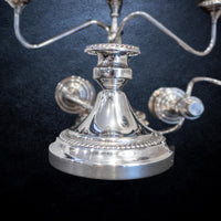 Vintage Silver Plate Pair Candelabra Convertible Candle Holders