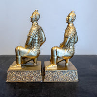 Gold Chinese Warrior Bookends