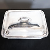 Antique Hotel Silver Soldered Covered Serving Dish Gorham IS DW Haber