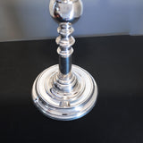 Vintage Tall Silver Plate Candle Holder 16 1/2" Tall