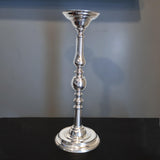 Vintage Tall Silver Plate Candle Holder 16 1/2" Tall