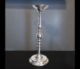Vintage Tall Silver Plate Candle Holder 16 1/2" Tall