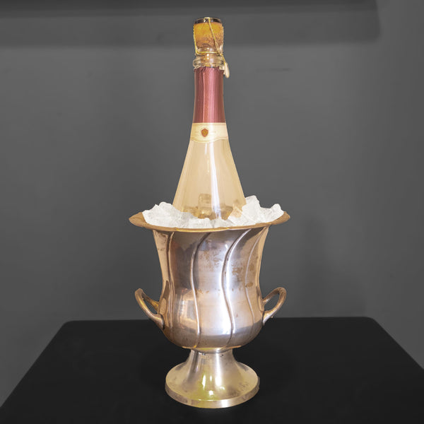 Vintage Brass Loving Cup Champagne Chiller Ice Bucket