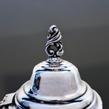 Vintage Silver Plate Tea Set Coffee Service Tray Seacrest Oneida