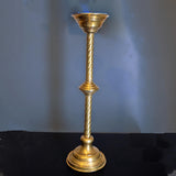 Vintage Tall Brass Candle Holder