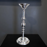 Vintage Tall Silver Plate Candle Holder 16 1/2" Tall