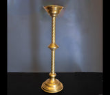 Vintage Tall Brass Candle Holder