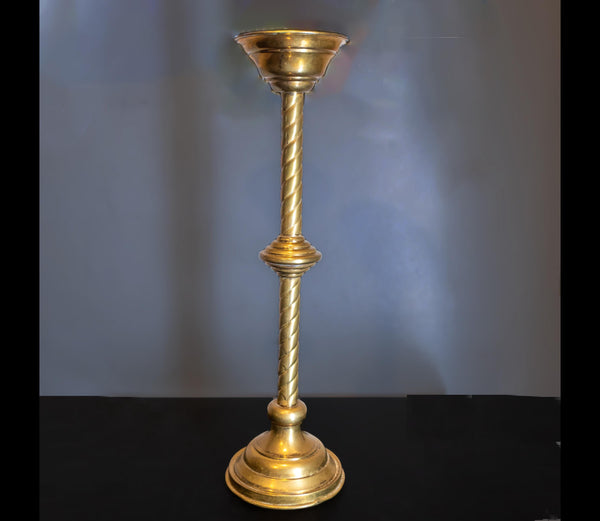 Vintage Tall Brass Candle Holder