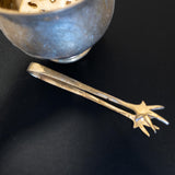 Vintage Brass Ice Bucket With Ice Tongs And Drain