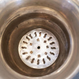 Vintage Brass Ice Bucket With Ice Tongs And Drain