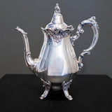 Vintage Silver Plate Coffee Pot Tea Pot Baroque By Wallace