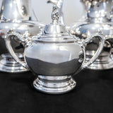 Vintage Silver Plate Tea Set Coffee Service Tray Seacrest Oneida
