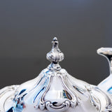 Vintage Silver Plate Sugar And Creamer Set Chantilly Gorham YC1303 YC1304