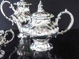 Vintage Silver Plate Sugar And Creamer Set Chantilly Gorham YC1303 YC1304