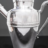 Vintage Silver Plate Cocktail Shaker Martini Decanter Art Deco 1920s