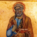 Gilded Framed Oil Painting Saint Peter Antique Style