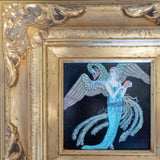 Oil Painting Woman In Gown Art Deco Gilded Framed Sortileges